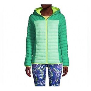 LANDSEND Wm’s ThermoPlume Hooded Jacket *Made of Recycled Water Bottles! Yay